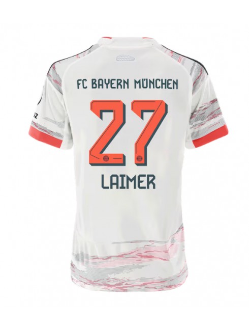 Bayern Munich Konrad Laimer #27 Replika Borta Kläder Dam 2025-26 Kortärmad Bayern Munich Konrad Laimer #27 Replika Borta Kläder Dam 2025-26 Kortärmad